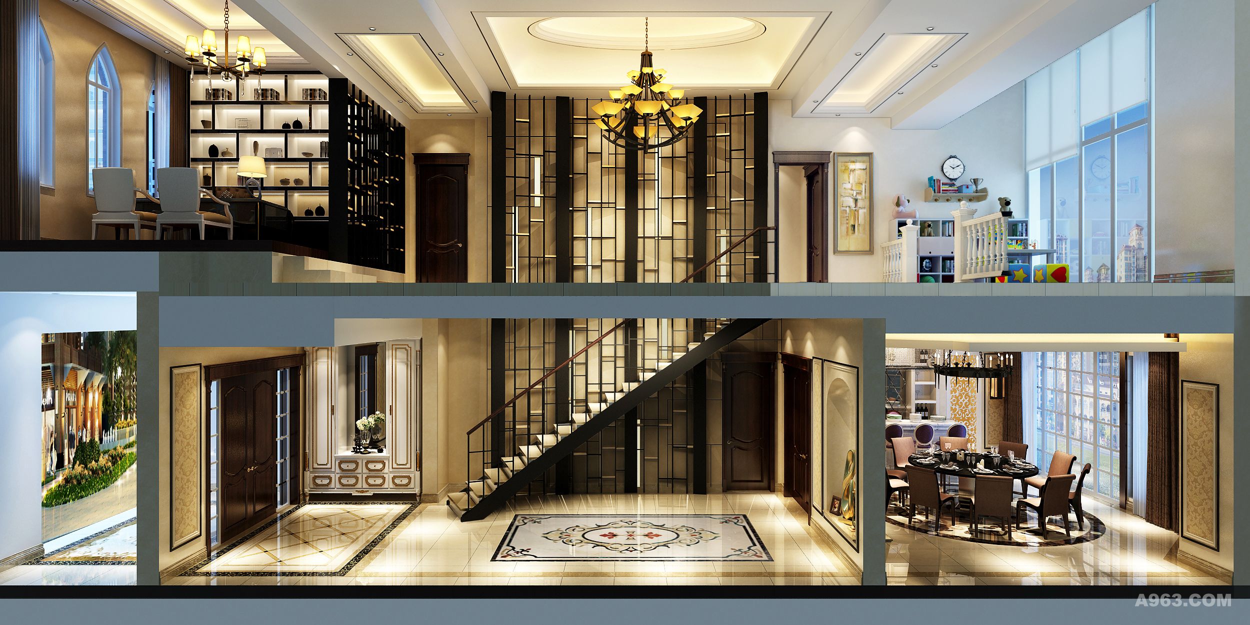 上海现代新古典别墅 - 别墅豪宅 - 卫平坦设计作品案例