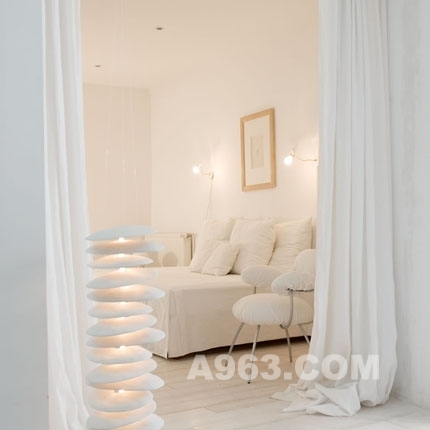 白色和米色组合的优雅家居设计_中华室内设计
