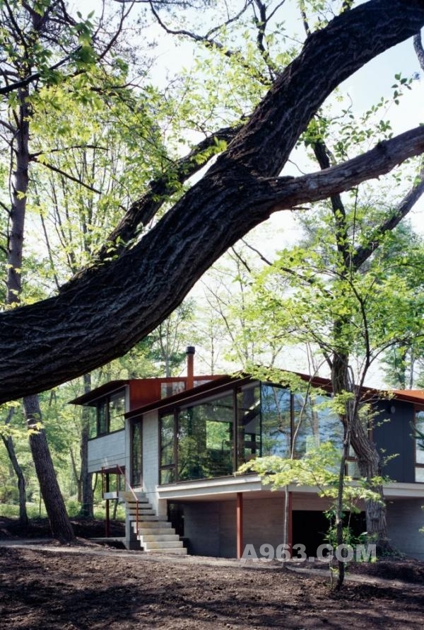 环抱大自然：日本VILLA-K现代山顶别墅设计欣赏